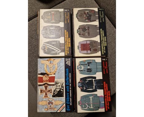 Collection of Four German Military History Books inc Three Volumes of Uniforms and Traditions of the German Army John Angola 
