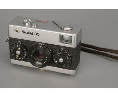 A Rollei 35 Camera, with Carl Zeiss Tessar f/3.5 40mm lens