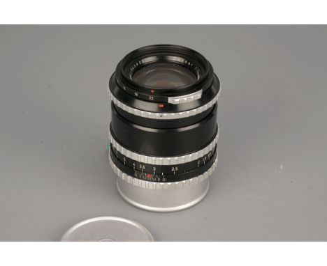 A Carl Zeiss Sonnar f/3.5 135mm Lens, serial no. 1840896, for Hasselblad 1000F / 1600F, complete with lens capsImport Duty Th