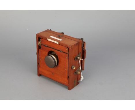 A J. Lancaster &amp; Sons 'The 1894 Instantograph Patent' Quarter Plate Mahogany Field Camera, with J. Lancaster f/8 brass le