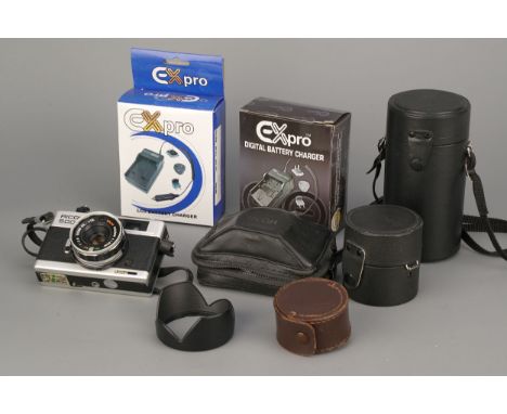 A Ricoh 500GX Camera, together with various other accessories (a lot)
