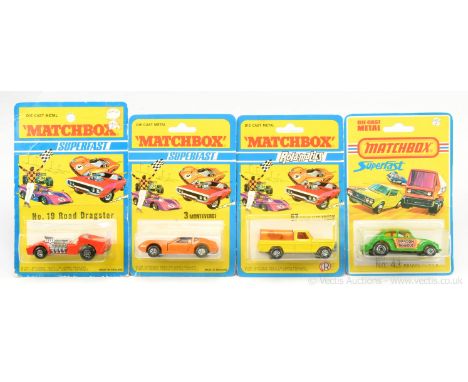 Matchbox Superfast 3b Monteverdi Hai - orange, ivory interior, yellow, black, white and orange racing number 3 hood label, 5-