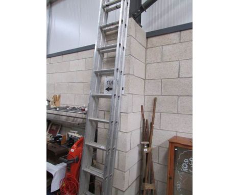 A double aluminium ladder