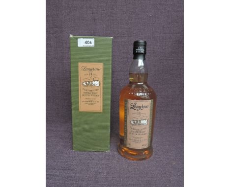 A bottle of Longrow 14 Year Old Campbeltown Single Malt Scotch Whisky, heavily peated single malt, 70cl, 46% vol in card box