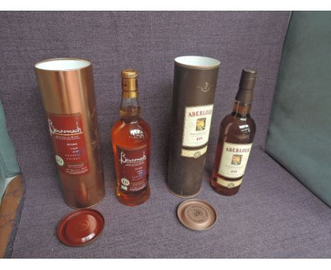 Two bottles of Single Malt Scotch Whisky, Aberlour 10 Year Old, 40% vol, 70cl in card tube and Benromach 10 Year Old, 43% vol