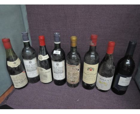 Eight bottles of mixed vintage Red Wine including Chateau Malescot St Exupery Margaux 1988, Clos Du Clocher Pomerol 1983 x2, 