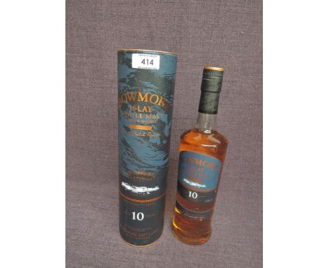 A bottle of Bowmore 10 Year Old Small Batch Release 'tempest' Islay Single Malt Scotch Whisky, batch no1, bottled 2009, 700ml