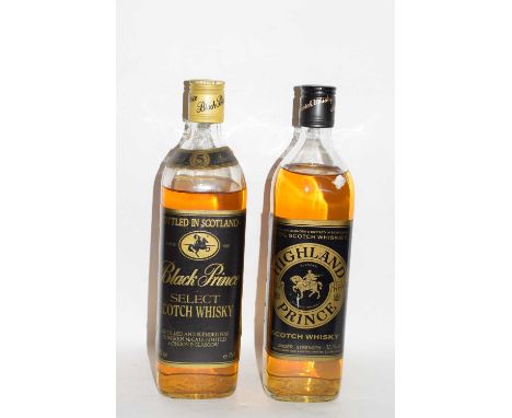 1 bt Highland Prince, and 1 bt Black Prince Scotch Whiskies (2)