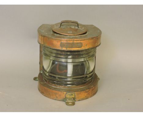 A copper ship's light