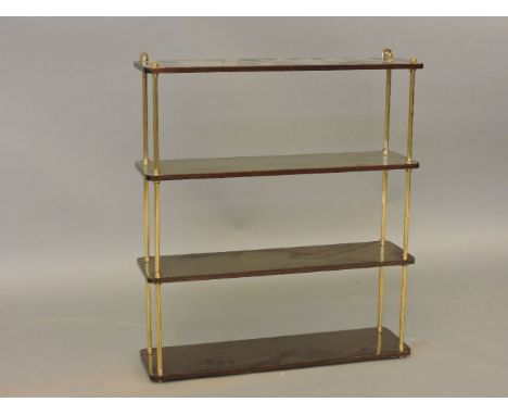 A four tier hanging open shelf, 65cm wide