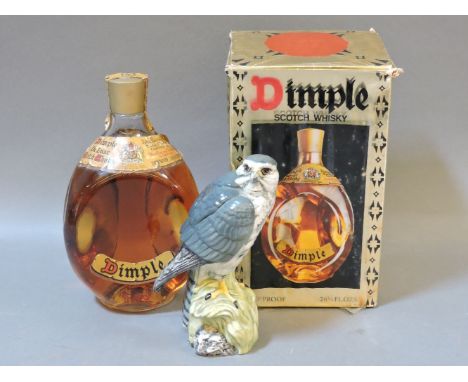 Two boxed bottles of Dimple whisky, and Ben Eagles Merlin Scotch whisky