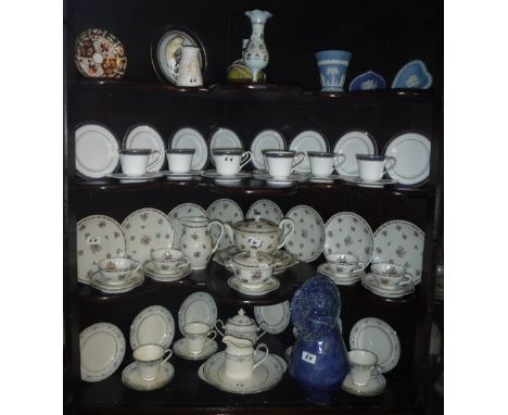 A ROYAL DOULTON "CATHAY" DESIGN TEA SERVICE, a Limoges tea service and other items