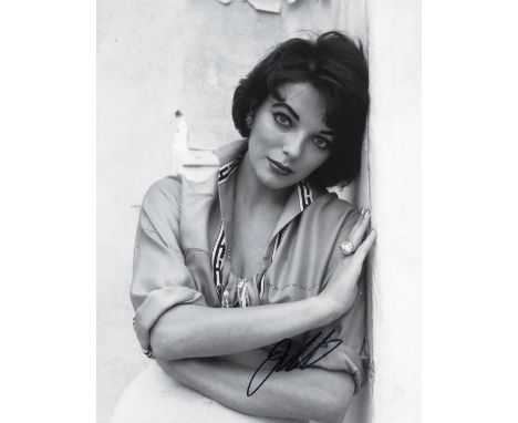 Actor, Joan Collins signed 10x8 black and white photograph. Collins DBE (born 23 May 1933) is an English actress, author, and