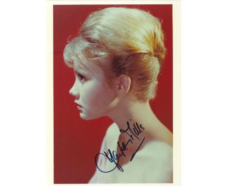 Actor, Hayley Mills signed 10x8 colour photograph. Mills (born 18 April 1946) is an English actress. who began her acting car