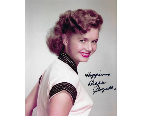 Actor, Debbie Reynolds signed 10x8 colour photograph. Reynolds (April 1, 1932 - December 28, 2016) was an American actress, s