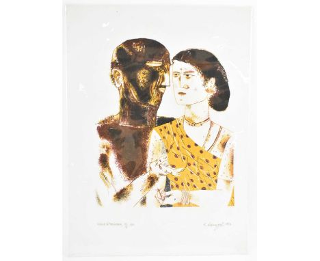 LAXMA GOUD (born 1940); a signed limited edition artist's proof colour lithograph, signed in pencil lower right and dated 197