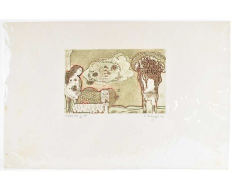 LAXMA GOUD (born 1940); a signed limited edition artist's proof zinc etching, signed in pencil lower right and dated 1972, nu