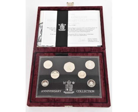 THE ROYAL MINT; a 1996 cased Anniversary Silver Coin Collection comprising ten pence, fifty pence, two pence, five pence, one