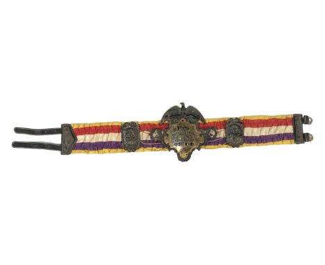 BOXING INTEREST; a magazine award World Light Heavyweight Championship belt won by Archie Moore, issued by the Ring Magazine,