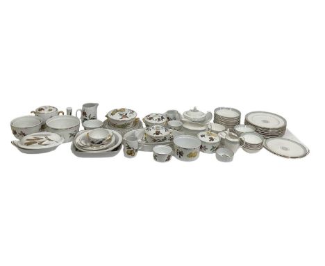 ROYAL DOULTON; a part tea and dinner service decorated in the 'New Romance' pattern, approximately thirty pieces, and a part 