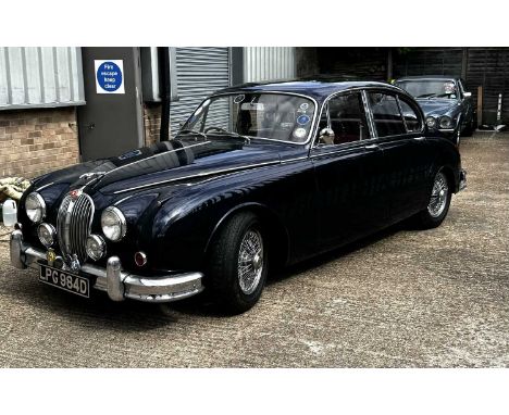 JAGUAR; a 1966 MkII 3.4 litre saloon in dark blue, 11,867 miles, registration LPG 984D, with one key, owner's manual, service