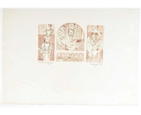 LAXMA GOUD (born 1940); a signed limited edition artist's proof zinc etching, signed in pencil lower right and dated 1970, nu