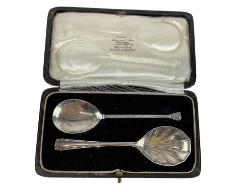 ANGORA SILVER PLATE CO; a George V Jubilee hallmarked silver spoon, Sheffield 1934, and a further George V hallmarked silver 