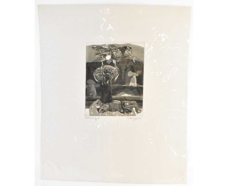 LAXMA GOUD (born 1940); a signed limited edition artist's proof zinc etching, signed in pencil lower right and dated 1972, nu