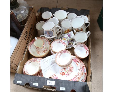 Various Royal commemorative china, and a Paragon tea service (boxful) 
