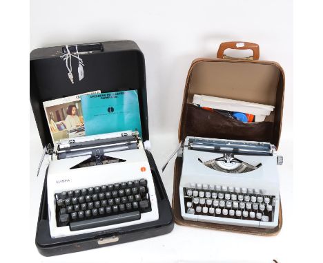 An Olympia SM8 portable typewriter, and an Imperial portable typewriter, both cased 