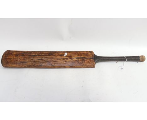A Slazenger Vintage cricket bat signed by Len Hutton 