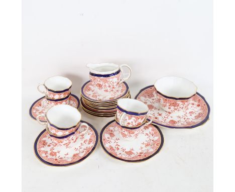 A Royal Crown Derby ceramic tea and cake service for 6 people 