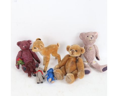 Steiff ceramic bears, Charlie Bears etc 