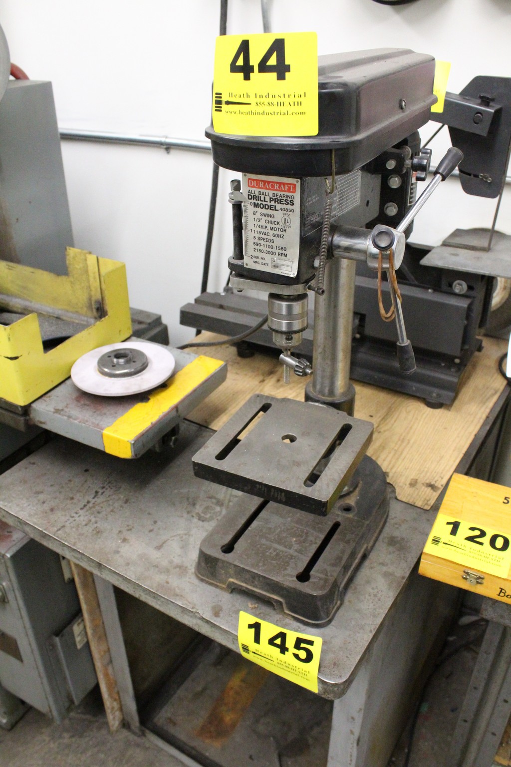 DURACRAFT 8" BENCH TOP DRILL PRESS, 5 SPEEED, 6903000 RPM, 1/2" JACOBS