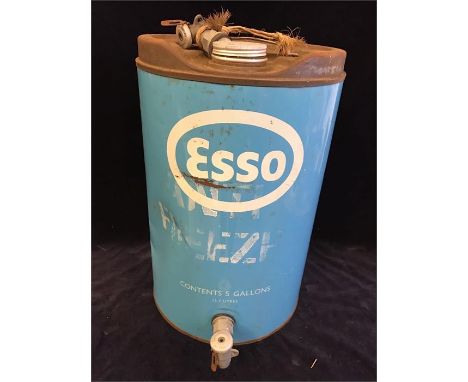 A Vintage Esso blue can