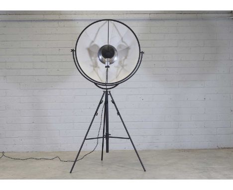 An Italian 'Fortuny' studio floor lamp,  of modern manufacture, originally designed by Mariano Fortuny in 1907, manufactured 