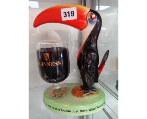 Carlton ware Guinness Toucan Lamp Base ' How grand to be a Toucan Just Think what Toucan do'