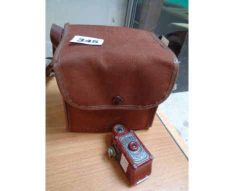 Coronet Midge Camera 16mm Film and a cased box camera