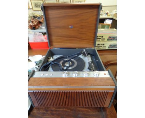G Marconi Marconiphone record player in walnut case