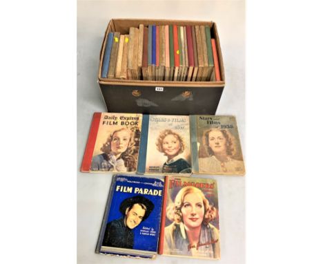 Box of 30 vintage film annuals from the 1930’s – 50’s including 6 different copies of ‘Film Pictorial’, 13 different copies o