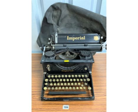 Imperial typewriter with soft cover