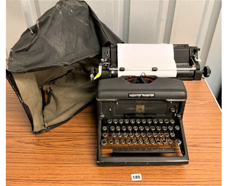 Imperial Model 60 typewriter with soft cover