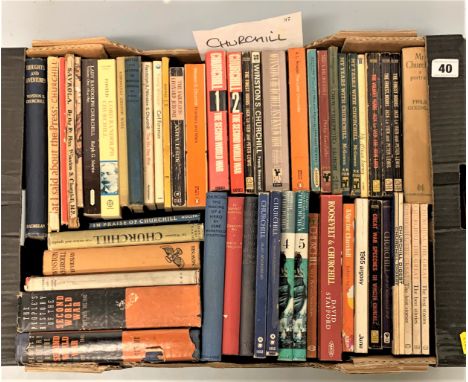 Approx. 50 various Churchill titles, inc.  A 2nd edition of ‘Savrola’ (Churchill’s only fiction title, first illustrated one)