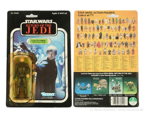 Kenner vintage Star Wars Return of the Jedi Luke Skywalker (Jedi Knight Outfit) 3 3/4" figure, Mint, within Good Plus to Exce