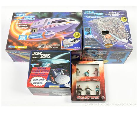 Star Trek Collectables x four including Playmates Star Trek The Next Generation Shuttlecraft Goddard, within Good Plus to Exc