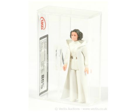 Kenner Star Wars vintage Princess Leia Organa 3 3/4" figure, UKG graded 80% Figure 80 paint 80 cape 80.