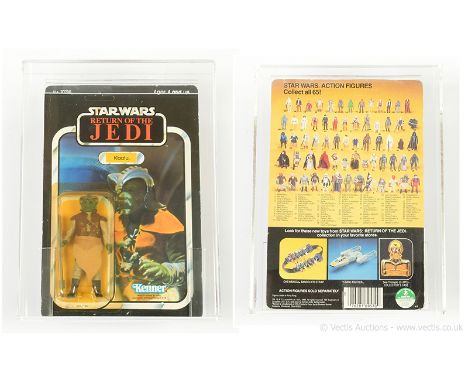 Kenner vintage Star Wars Return of the Jedi Klaatu 3 3/4" graded figure UKG Y70% card 75% bubble 70% figure 80%, upon un-punc