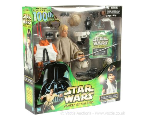 Hasbro Star Wars modern Power of the Jedi Luke Skywalker as seen in Star Wars: A New Hope large scale figure, Mint within Goo