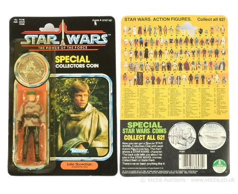 Kenner Star Wars vintage The Power of the Force Luke Skywalker (In Battle Poncho) 3 3/4" figure, Mint, within Good Plus (yell