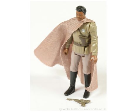 Kenner Star Wars vintage Lando Calrissian General (grey/brown blaster) 3 3/4" figure, Good Plus complete.